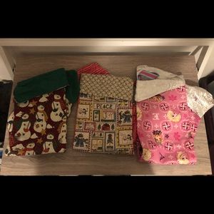 Set of three Christmas stockings